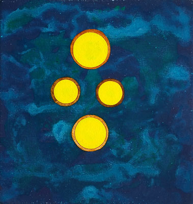 Fritz Bouvier (1893-1957), 2012, oil on canvas, 24×23 cm Methode der orthogonalen Projektion - Aarchitekturzeichnung