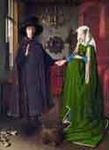 Jan van Eyck: Die Hochzeit von Giovanni Arnolfini und Giovanna Cenami.