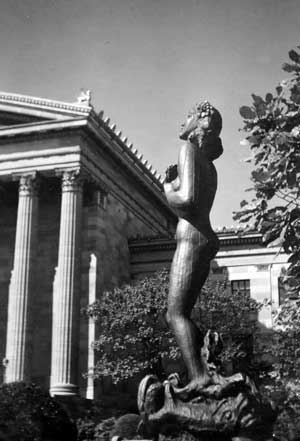 Fig. 5. Maria Martins, Yara, 1942, bronze, Philadelphia Museum of Art, purchased with funds contributed by an anonymous donor, 1942-72-1. Color image from the personal photograph album of Maria Martins, courtesy of Portia Jones and the Maria Martins Estate