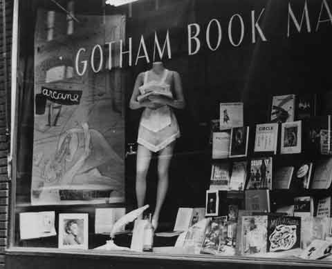 Maya Deren. Marcel Duchamp's, installation Lazy Hardware, Gotham Book Mart, New York, 1945 . Philadelphia Museum of Art, Archives, Alexina and Marcel Duchamp Papers. Gift of Jacqueline, Paul, and Peter Matisse in memory of their mother, Alexina Duchamp