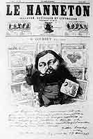 Léonce Petit (French, 1839-1884). G. Courbet on the cover of Le Hanneton, June 13, 1867. Bibliothèque Nationale de France, Paris.