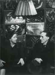 Alexina Duchamp and Marcel Duchamp, the year after their wedding (1955)