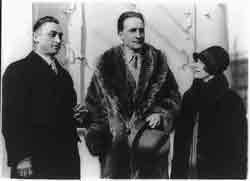 Marcel Duchamp between Leon Hartt and Mrs. Hartt.