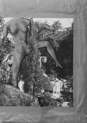 Marcel Duchamp - Untitled (photocollage landscape study for Étant donnés: 1° la chute d΄eau, 2° Ie gaz d΄éclairage), c. 1946.