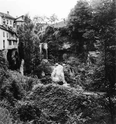 Marcel Duchamp - Swiss Landscape with Waterfall, copy print after 1946 original, printed c. 1973 - Gelatin silver print