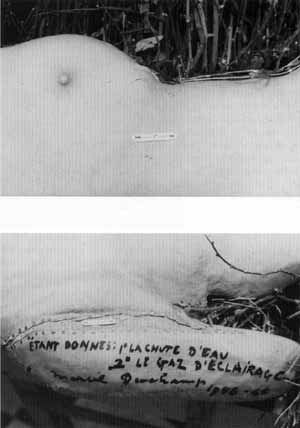 Paul Matisse’s photographs of cracks and tears in the Étant donnés mannequin’s skin, 1969.