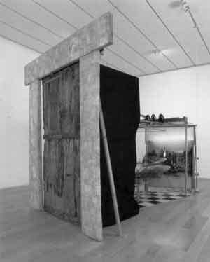 Richard Baquié (French, 1952-1996). Sans titre: Étant donnés: 1º la chute d'eau, 2º le gaz d'éclairage, 1991. Mixed-media assemblage. Musée d'Art Contemporain de Lyon.