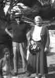 Henri Sarazin-Levassor with Jeanne Montjovet, and a pupil of Jeanne Montjovet bottom left, Mougins, c. 1935. 