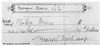 Marcel Duchamp; Bruno Check, 1965.