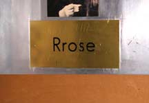 Milan Golob; Paintings and Duchamp (Rrose in the toilet of Gallery Škuc), 1994, Gallery Škuc, Ljubljana (photo 2008)
