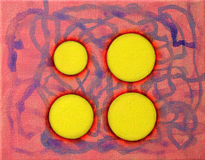 Blinky Palermo (1943-1977), 2003, oil on canvas, 19×24 cm (© Milan Golob)