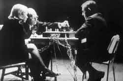 Fragments of Happiness in Art. The Reunion of Electronic Music and Chess. Marcel Duchamp takes one of John Cage’s pieces.
