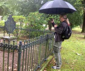 Milan Golob photographed the tomb of Christel Prior (1947-2017) at the Hauptfriedhof in Kassel